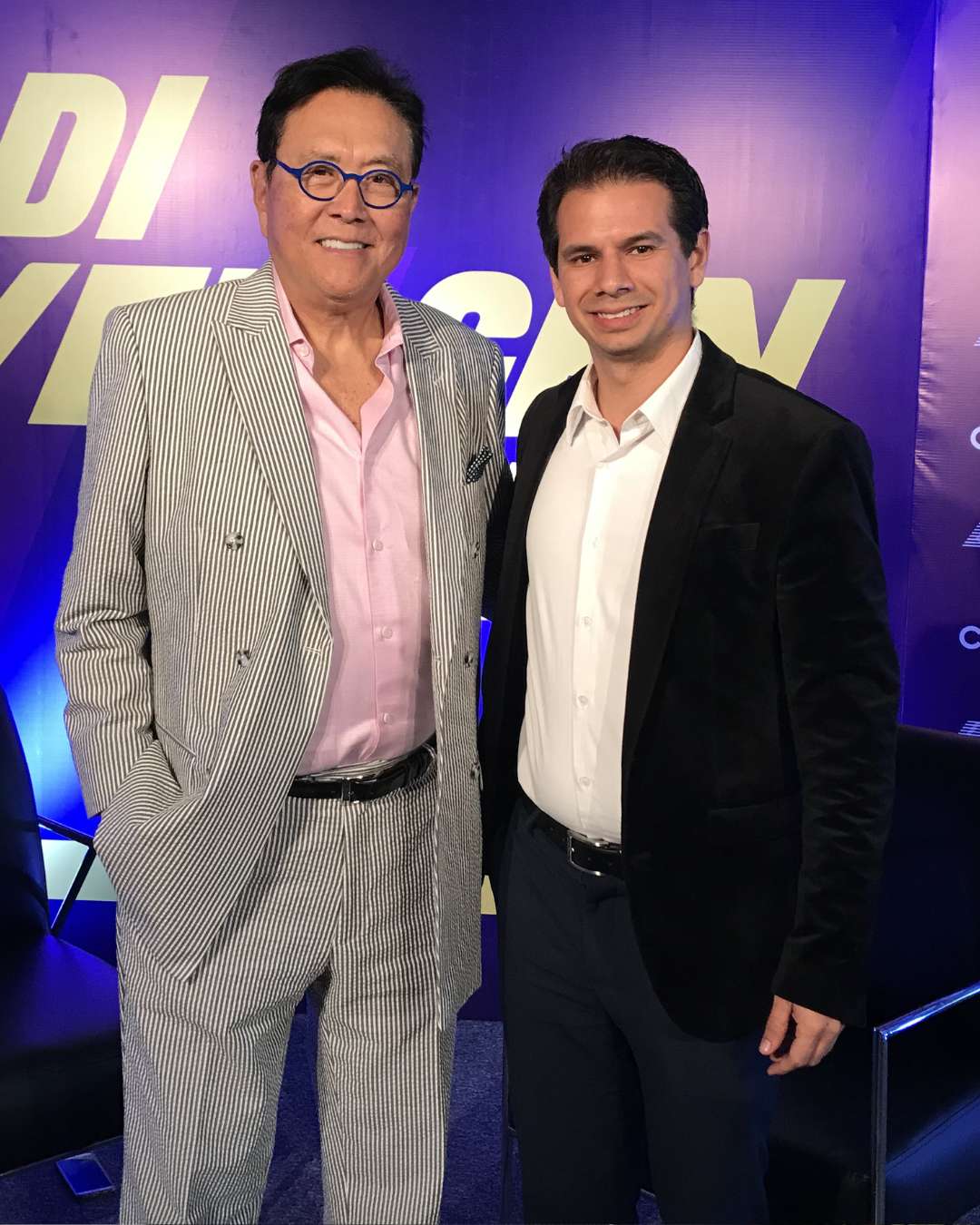 Mario Soria Sevilla con Robert Kiyosaki — México